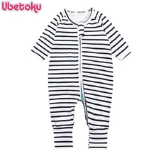 Ubetoku Baby Rompers Baby Girls boys One Pieces Romper baby jumpsuit newborn Striped rompers infantil kidswear