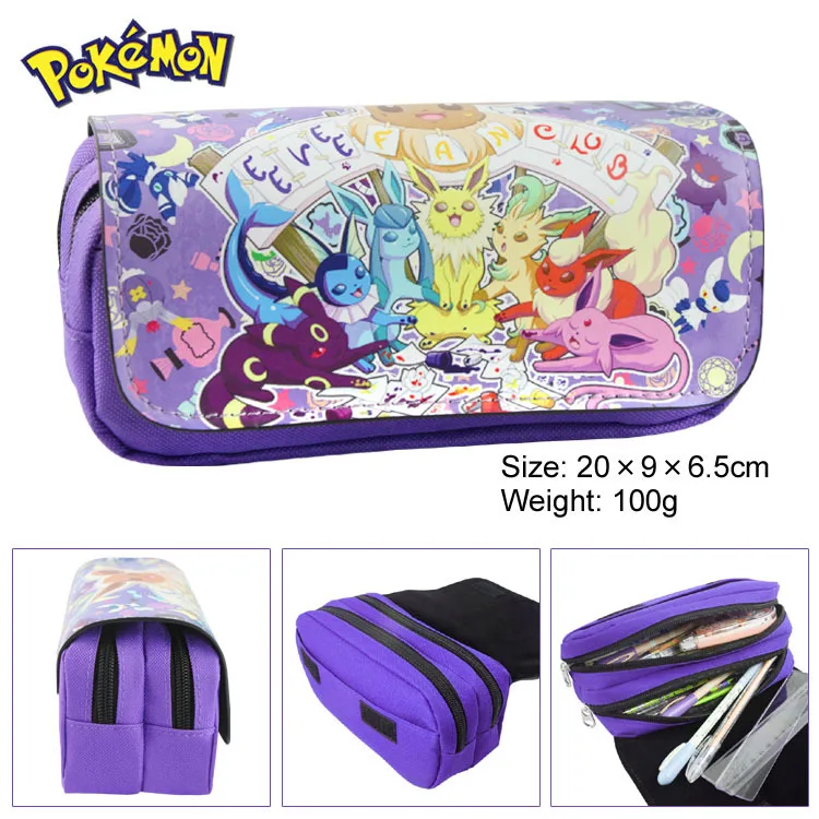 Подарок Аниме Пикачу Pokemon Raichu Blastoise дети подростковый джинсовый пенал коробка ручка сумка для косметики макияжа изменить кошелек сумка