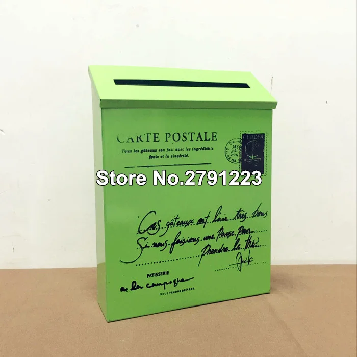 Ретро металлический буквенный замок для почтового ящика Американский пасторальный настенный почтовый ящик модное ведро газетные коробки почтовая коробка садовое украшение