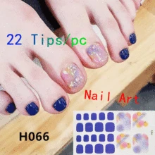 22 типса/шт новая наклейка на ногти для ногтей водостойкая пленка для ногтей
