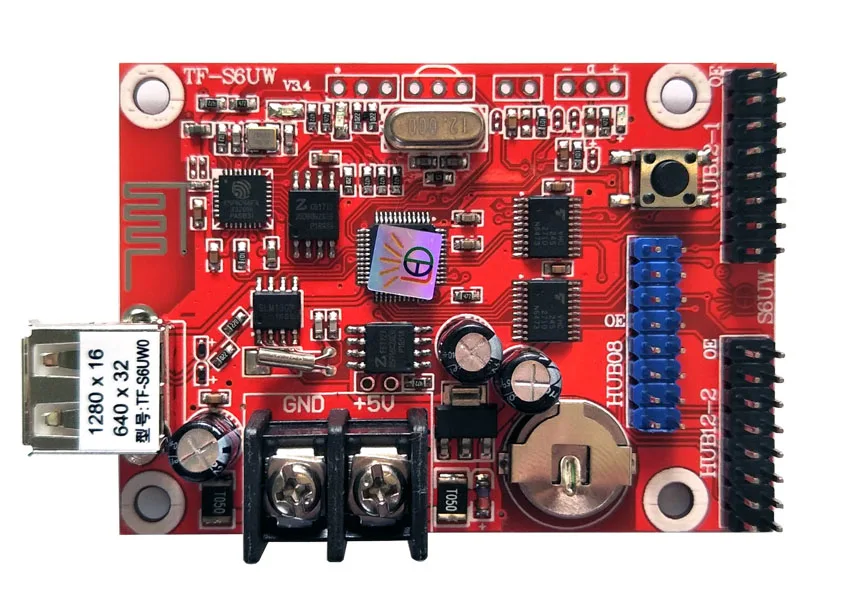 wifi+ usbконтрольная карта, TF-S6UW0 P10 панель светодиодного модуля светодиодный знак контрольная карта, подходит для одного и двойного цвета