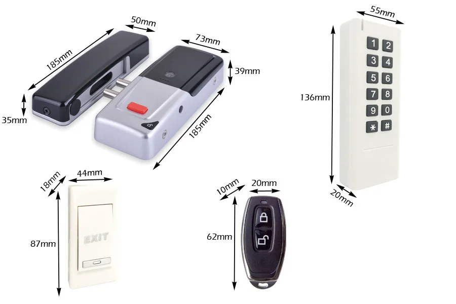 Прямая Фабрика RFID Клавиатура Пульт дистанционного управления Кнопка выхода беспроводной 433 МГц комплект контроля доступа беспроводной