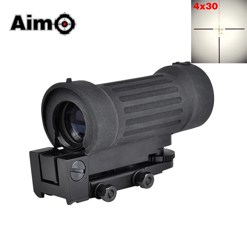 

Aim-O Airsoft Riflescope Tactical Rifle Hunting Scope 4X30 WADSN Type Softair Optical Sight AO3035