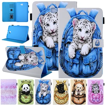 

Stand Cover Leather For Samsung Galaxy Tab A 2016 T580 T585 10.1 inch Auto Sleep Wake Up Smart Case Printed Tablet Case