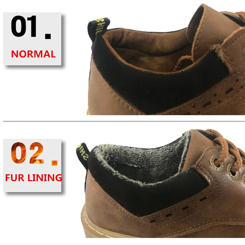 DESERT RAM Brand Men's Boots Mens Leisure Warm Shoes Men Casual Leather Martins Boots Male Winter Retro Black Brown Tooling Shoe (2)