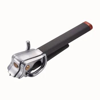 

Grey Car Steering Wheel Lock Foldable Anti-theft Three-direction Airbag Lock With Safety Hammer