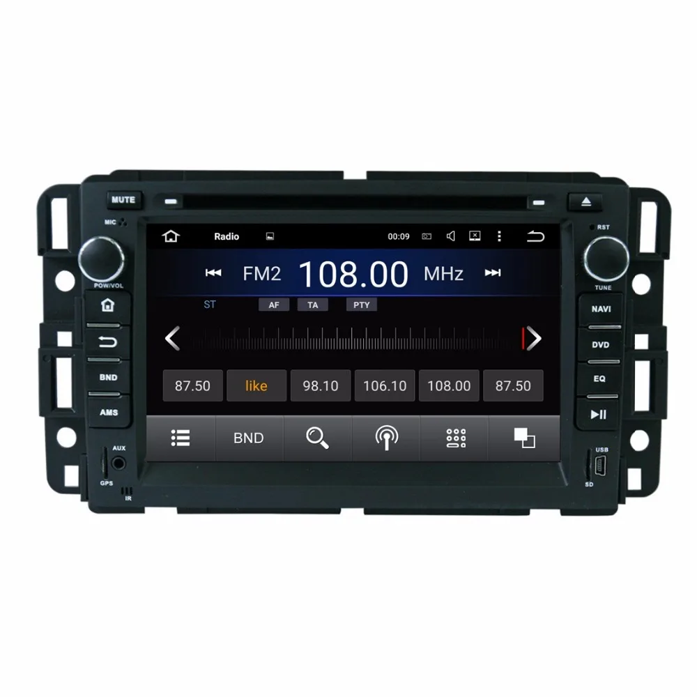 1024*600 16GB ROM Android 5.1 HD 2 din 7" Car DVD Player for GMC Yukon