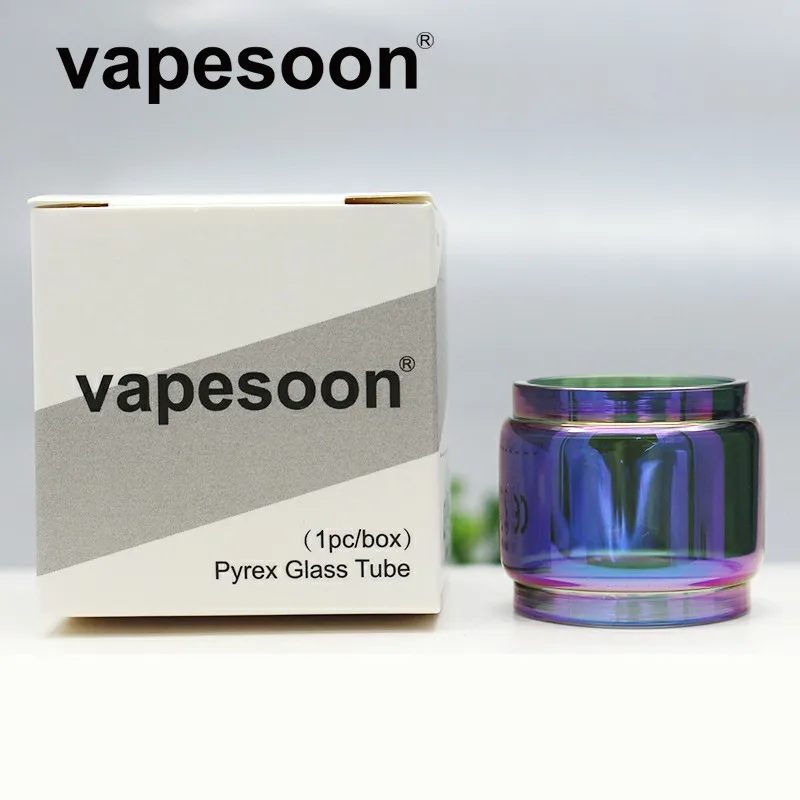 100% VapeSoon 20 шт./лот Радуга замена pyrex продлить Стекло трубка для VandyVape Kylin V2 RTA 5 мл бак распылитель