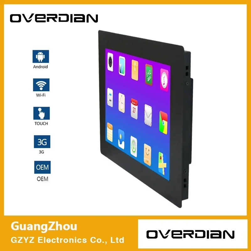 

8.4inch/8inch All In One Industrial Computer Android System Built in WiFi Resistance Touch Screen Tablet Android Computer 2g 8g