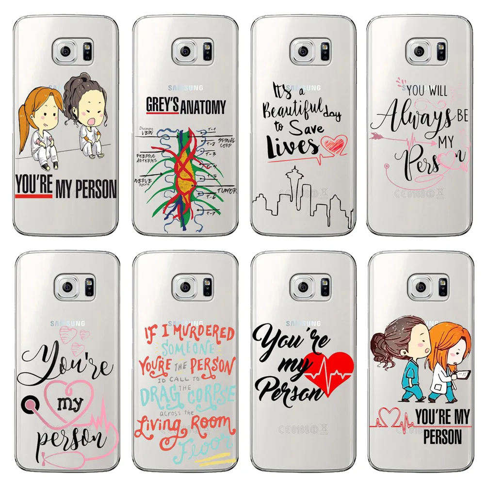 Anatomy You are my person fundas de teléfono de suave para Samsung S7 S6 EDGE S8 S9 PLUS cubierta de silicona transparente de alta calidad _ - AliExpress