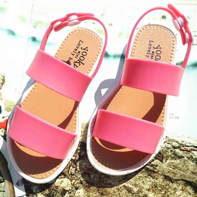 girls rubber sandals