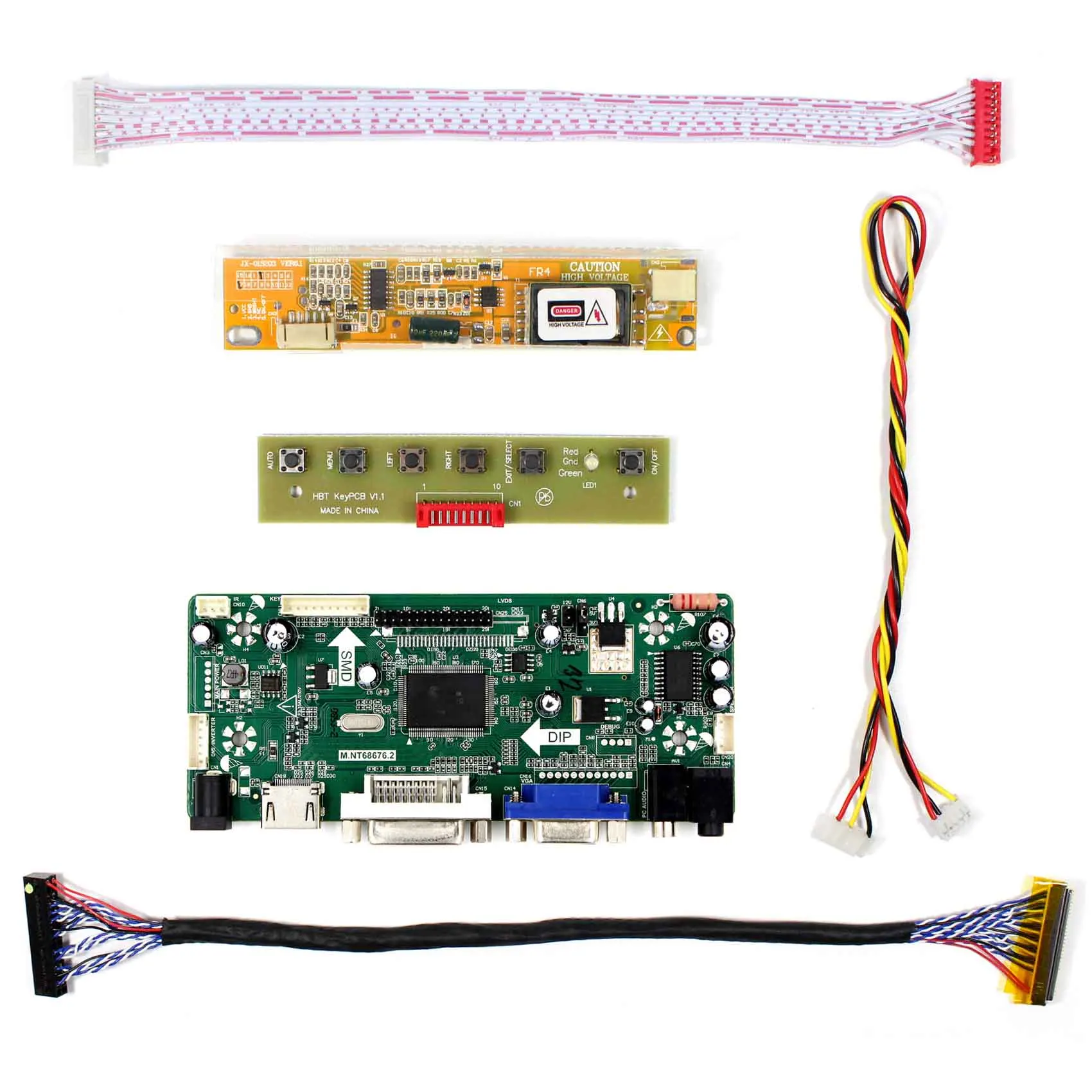 Плата аудио ЖК контроллера HD MI VGA DVI для экрана 17 дюймов B170PW03 B170PW06 LP171WP4 LTN170X2