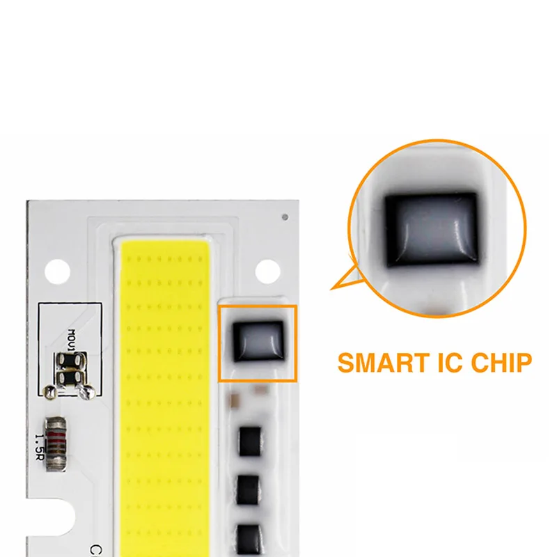 Светодиодный прожектор COB 30 Вт 50 70 100 150 220 В 110 IP65 умный IC для DIY светодиодный