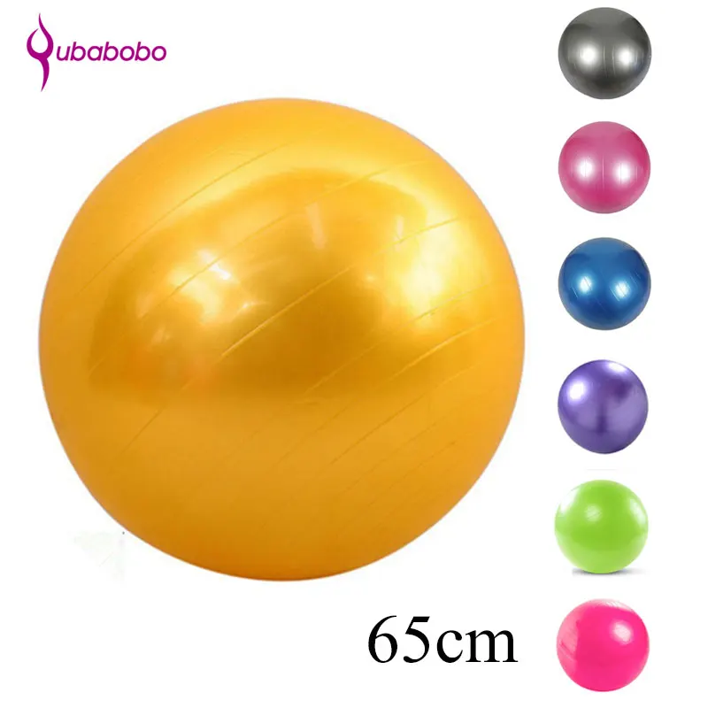 

[QUBABOBO] 65cm Yoga Ball Non-slip Fitness Exercise Balls Pilates Balance Sport Training Ball Multifunctional Gymnastic Ball