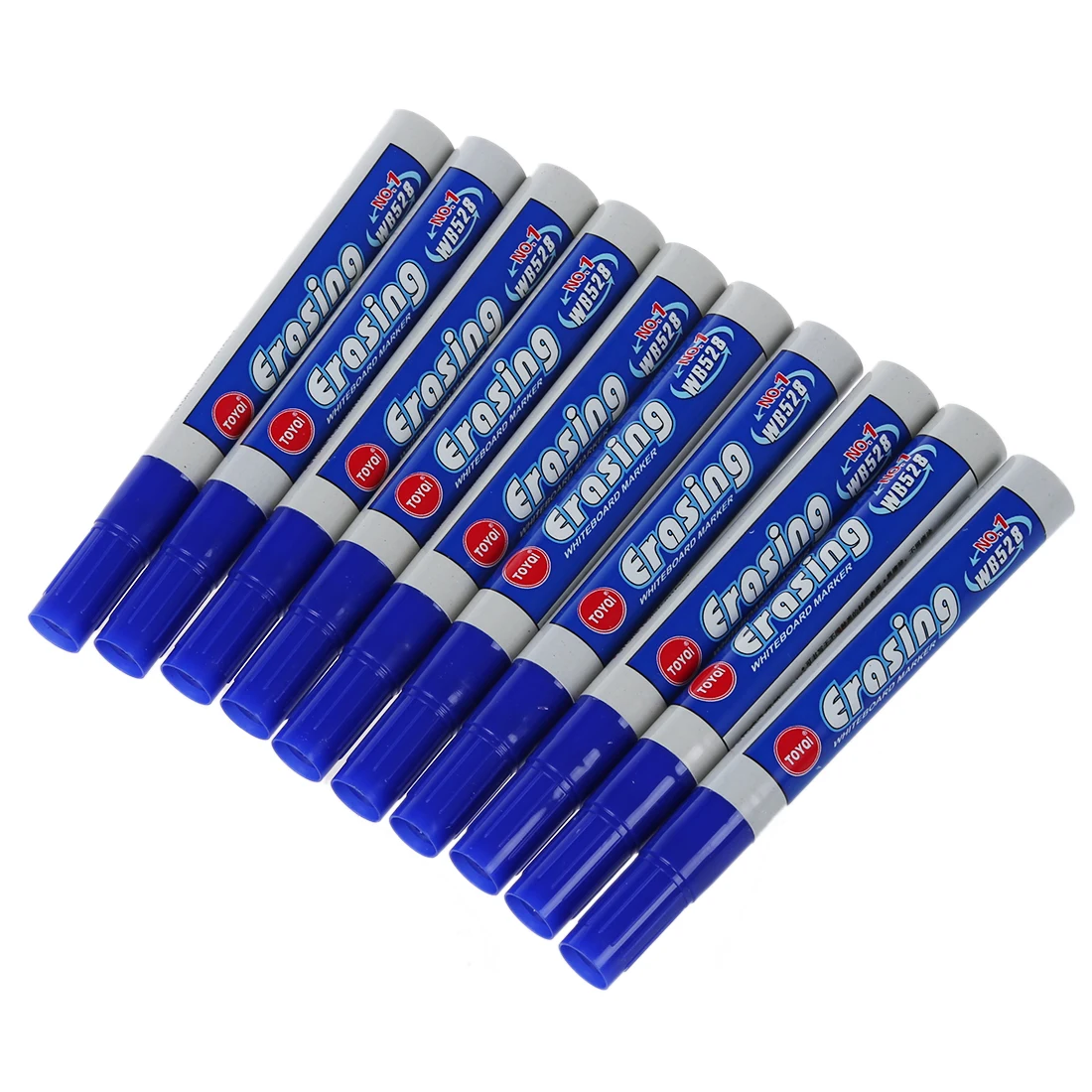 10x Felt marker marker pen erasable whiteboard blue office officein