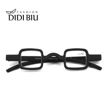 Маленькие квадратные мини очки для чтения YOK'S, черные очки для дальнозоркости, увеличительные очки, диоптрии+ 1,50+ 2,00+ 2,50 UL1089