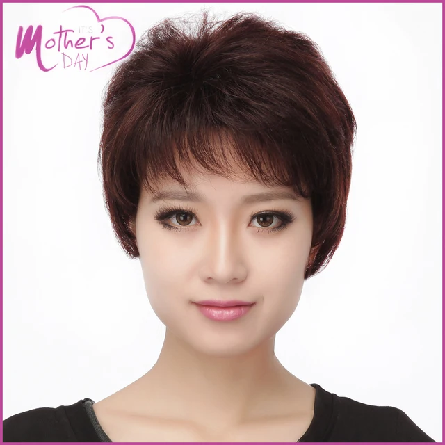 Buy real hair wigs Young Mother Gift Korean Wigs