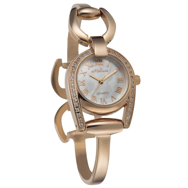 Женские кварцевые часы Melissa Bangle японские с перламутром изысканные модные