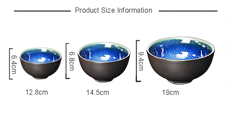 NIMITIME простая Скандинавская керамическая чаша креативная черная синяя глазурь керамическая чаша есть чаши для риса и супа миски