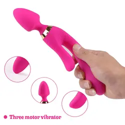 Экзотические аксессуары G Spot вибраторы для женщин Стимулятор клитора 3 Мотор вибрирующий для клитора массажер взрослые секс игрушки для