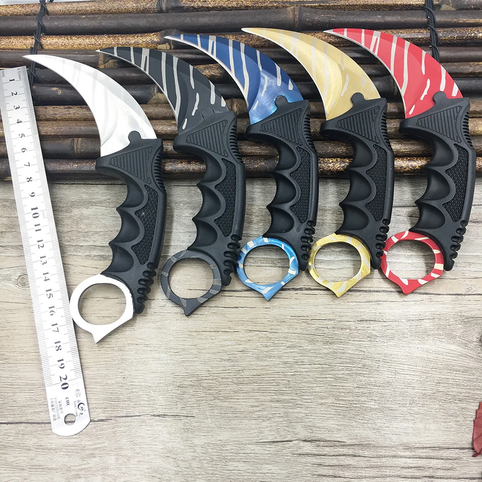 Дешевый CS GO counter strike hawkbill Тактический karambit нож для шеи острый бой лагерь для походов на открытом воздухе Самозащита наступление