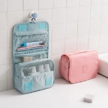 

practical Travel Waterproof Washing Bag portable Travel Hanging Washing Bag Large Capacity Receiving Bag Hanging Cosmetic Bag