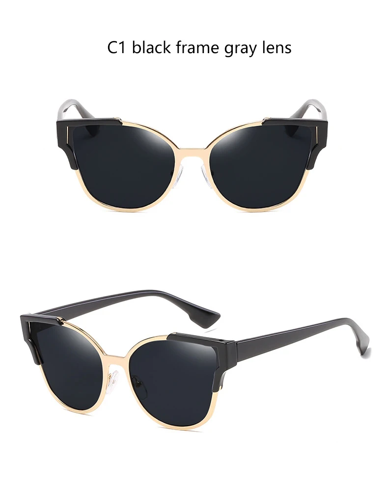 Women Cat Eye Luxury Fashion Designer Mirror Sunglasses HTB1LVDfQVXXXXc7XpXXq6xXFXXXQ - Women Cat Eye Luxury Fashion Designer Mirror Sunglasses