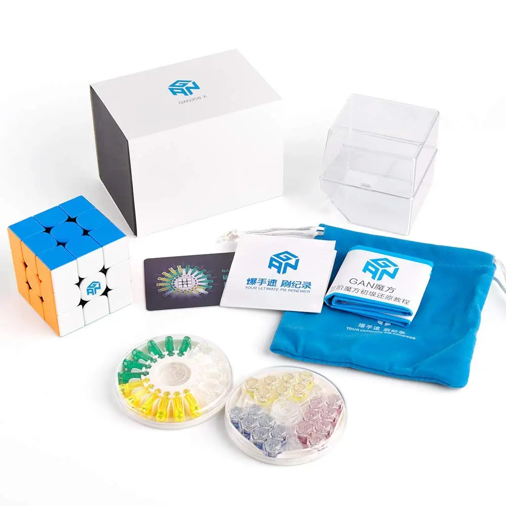 Cubo de Velocidade Cubo de Quebra-cabeça Stickerless Gans 356x Magnético Gan356 3x3x3 m Versão Ipg v5 Gan 356 x 3x3 8 Cheap Cubos mágicos