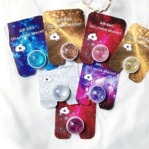 Cell Phone Bracket Houder Universal Quicksand Glitter Expanding Smartphone Holder Grip Stand For iPhone X XS MAX XR 8 7 6 Plus Pakistan