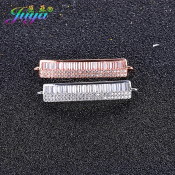 

Cubic Zirconia Connectors Supplies Gold/Rose Gold Metal Connector Charms Accessories For Earrings Bracelets DIY Making