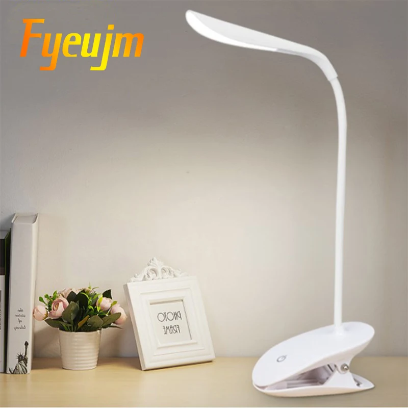 

LED Touch On/off Switch 3 Modes Clip Desk Lamp Eye Protection Desk Light Dimmer USB power supply Led Table Lamp