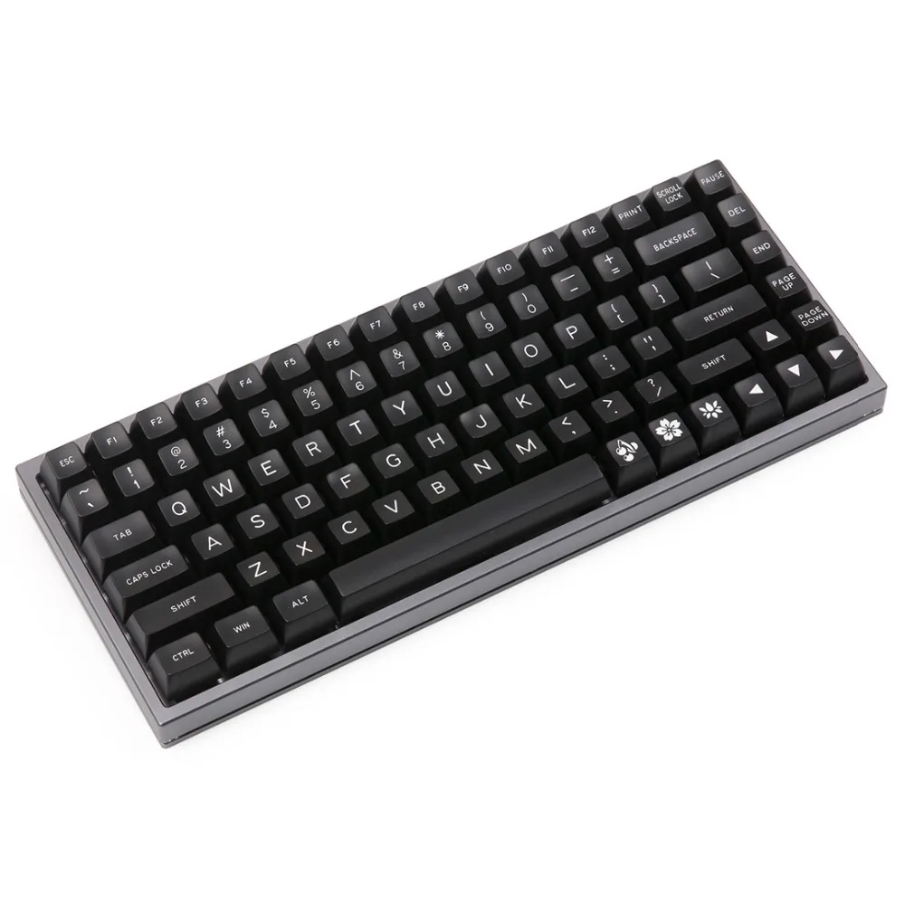 MAXKEY черный SA профиль брелки Doubleshot ABS 127 ключи для cherry mx механическая клавиатура fit KBD75