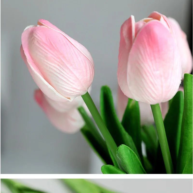 Xuanxixiaotong 5 шт./лот Искусственные цветы тюльпаны букет невесты PU Calla para decora букет цветы для дома Свадебные Декоративные