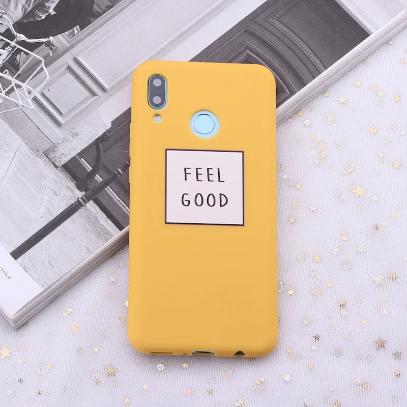 Для Huawei Honor Mate 10 20 Nova P20 P30 P40 P Smart Feel Good Vibes Girl YES Candy силиконовый чехол для телефона