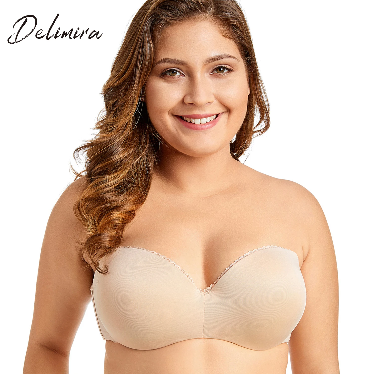 

Women's Multiway Convertible Underwire Push Up Padded Strapless Bra