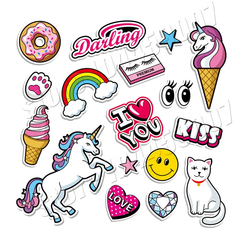 

Patch Whole Set Cute Patches For Clothing Washable DIY Accessory T-Shirt Dresses Sweater Ironing Stickers