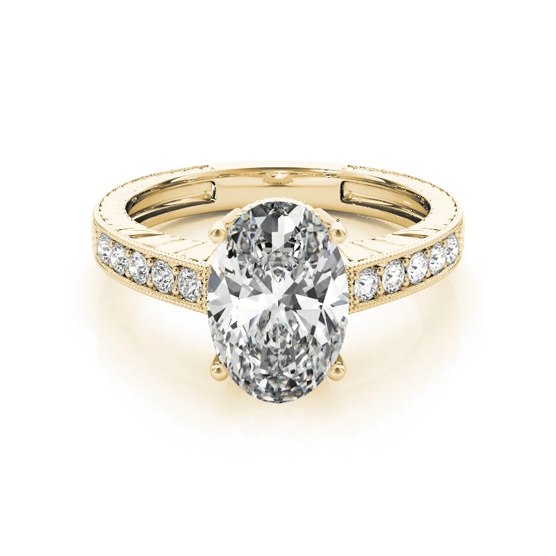 QYI 10 k желтое золото Для женщин 3 ct Имитация кольца с бриллиантами Обручение свадебное кольцо женские ювелирные изделия подарок