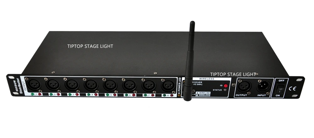 DMX512/1990 стандарт 2 4G Беспроводная Антенна DMX распределительная консоль
