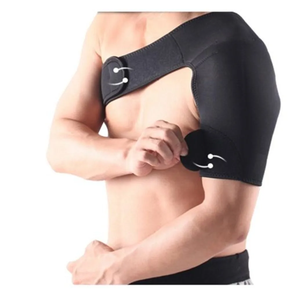 Регулируемый вывих плеча Поддержка дышащий тренажерный зал Спорт Уход бандаж для плеча Вернуться Brace комбинезоны лечения