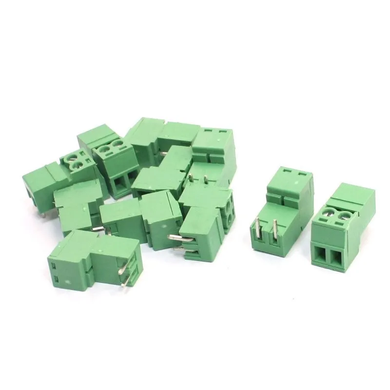 3.81mm Pitch Pluggable Type Green Screw Terminal Block Connector 11pcs