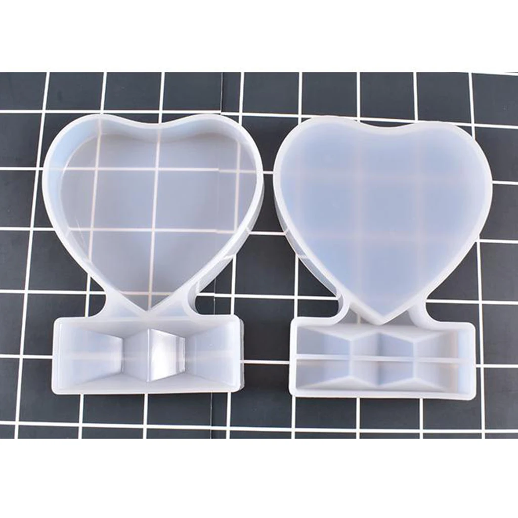 Love Heart Photo Frame Making Mold Silicone Mold Cake Decors Mold DIY Crafts Clay ,Plaster Art Shaping Tools