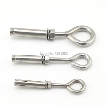 

free shipping M8*119 lifting anchor Stainless steel expansion bolt hardware fastener expansion screws expansion nail