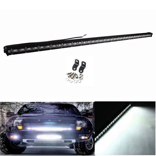 38inch 108w Straight Slim Led Light Bar Single Row External 38inch 108w Straight Slim Led Light Bar Single Row External Waterproof Driving Lights Lamp For Jeep Truck Suv Atv Trucks Boat