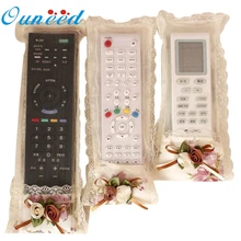 Ouneed домашний пасторальный цветок ткань искусство пульт дистанционного управления наборы ТВ кондиционер пульт дистанционного управления пылезащитный чехол 3 шт* 30 подарок падение