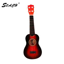 SOACH high quality bass acoustic guitar 21in wood ukulele guitar 4 chord playing children beginner practice musical instrument