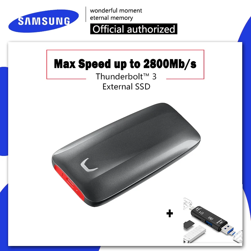 SSD SAMSUNG X5 портативный SSD 1 ТБ 500 GB 2800 MB внешний жесткий диск SSD USB HD SSD жесткий диск 2 ТБ твердотельный диск для ноутбука