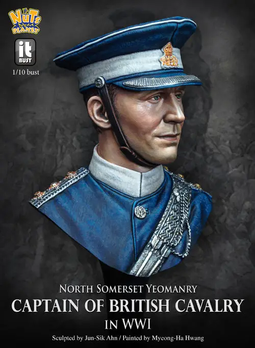 [Loong Way Miniatures] NutsPlanet капитан британской конницы, WW1 Бюст Смолы миниатюрный