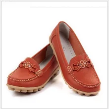 Женская обувь на плоской подошве из натуральной кожи женские лоферы Модные женские Повседневное мягкий мать удобные мокасины Повседневная Женская обувь