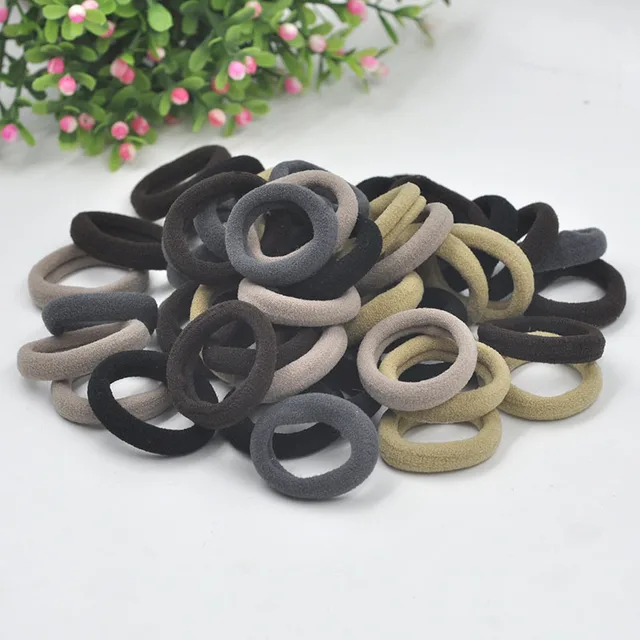 Aikelina 50 Pcs/LOT hair accessories FOR girls and kids RUBBER BANDS BLACK WHITE 2017 The ponytail holder Elastic Hair Bands -