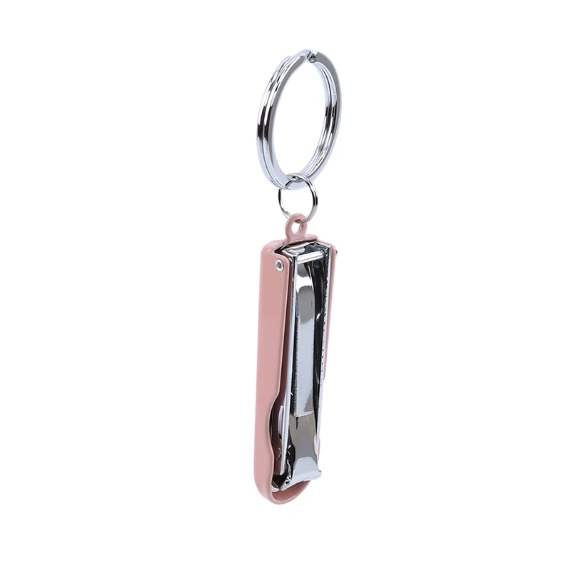 

1PC Professional Cute Manicure Portable Folding Trimmer Keychain Design 2019 Hot Sale Nail Clipper With Nail File Cutting Nail